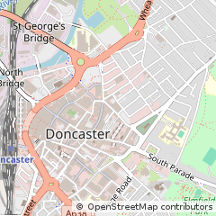 Map of Doncaster