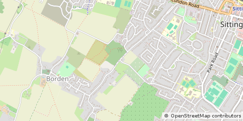 Map of Sittingbourne, Kent
