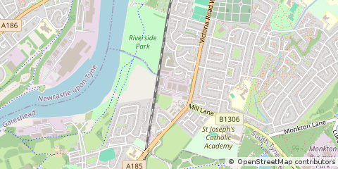 Map of Tyne & Wear
