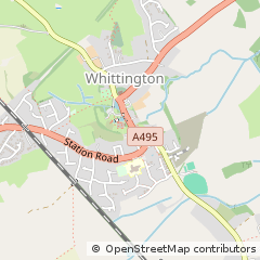 Map of Oswestry, Shropshire
