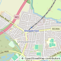 Map of Shepperton, Middlesex