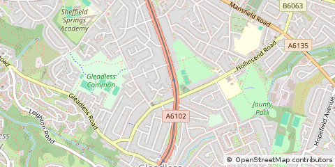 Map of Sheffield