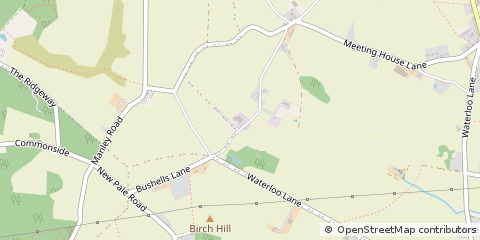 Map of Newton Hollows, Frodsham