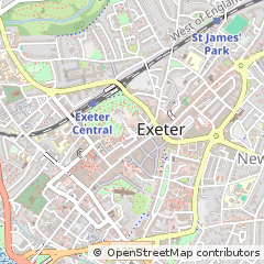 Map of Exeter, Devon