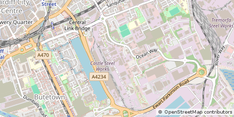 Map of Cardiff