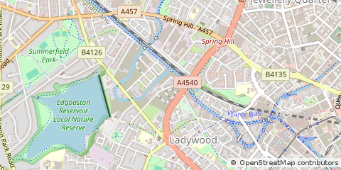 Map of Icknield Square, Birmingham