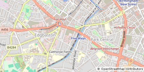 Map of Birmingham
