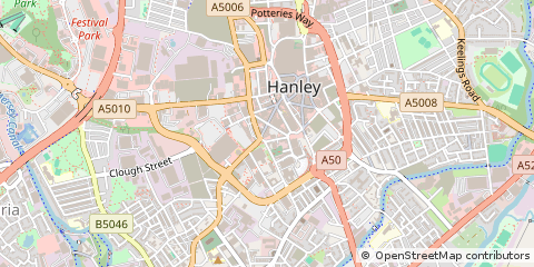 Map of Stoke-on-Trent