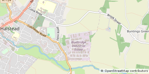 Map of Halstead, Essex