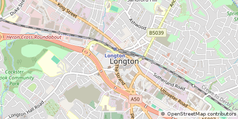 Map of Stoke-on-Trent, Staffordshire