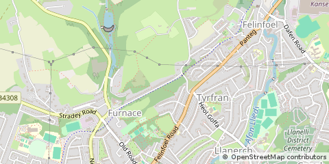 Map of Llanelli