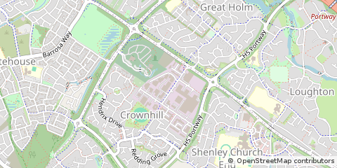 Map of Milton Keynes