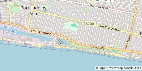 Map of Hove, East Sussex