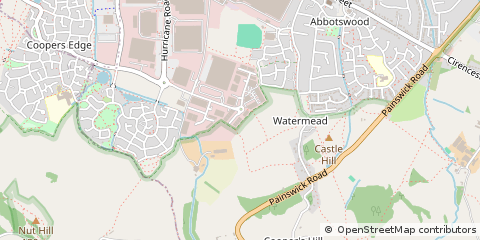 Map of Gloucester, Gloucestershire