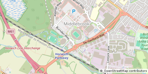 Map of Bolton, Greater Manchester