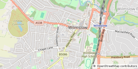 Map of Wilmslow