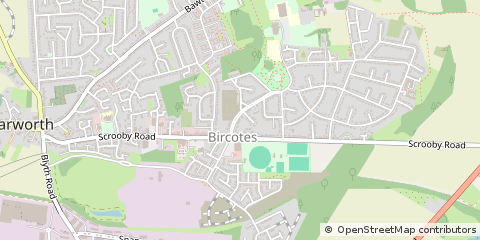 Map of Doncaster, South Yorkshire