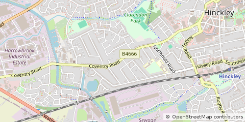 Map of Hinckley
