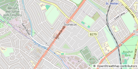 Map of Surrey