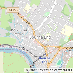 Map of Bourne END, Buckinghamshire