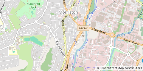 Map of Swansea