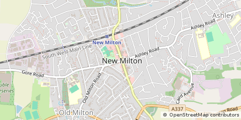 Map of NEW Milton, Hampshire