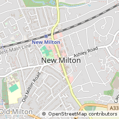 Map of NEW Milton, Hampshire