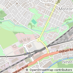 Map of Manchester, Lancashire