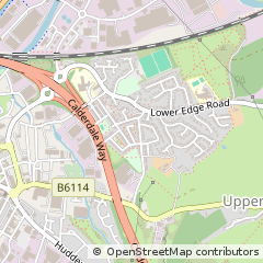 Map of Elland, West Yorkshire