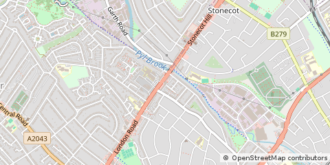 Map of North Cheam, Surrey