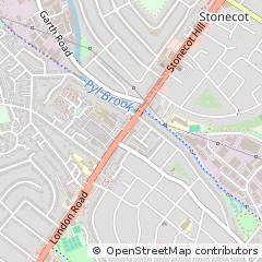 Map of North Cheam, Surrey