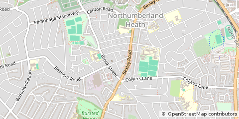 Map of Erith, Kent