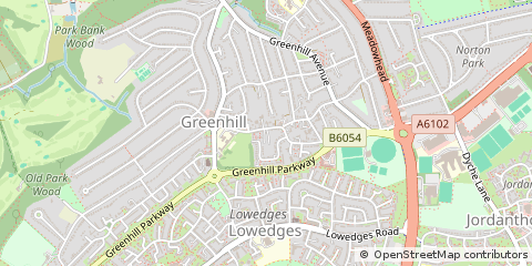 Map of Sheffield