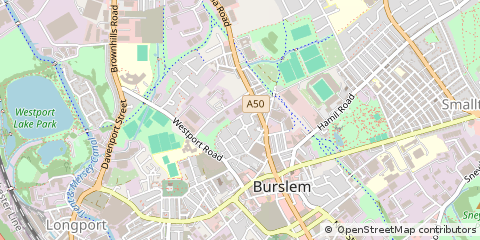 Map of Stoke-on-Trent