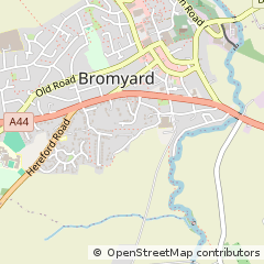 Map of Bromyard, Herefordshire