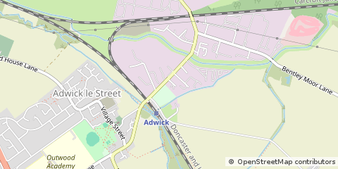 Map of Doncaster, South Yorkshire