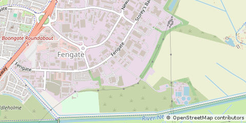 Map of Peterborough, Cambridgeshire