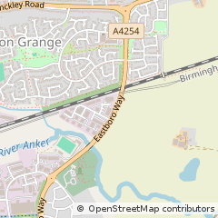 Map of Nuneaton, Warwickshire