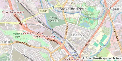 Map of Stoke-on-Trent
