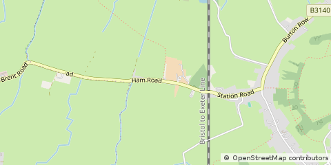 Map of Brent Knoll, Somerset