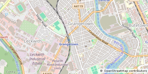Map of Cardiff