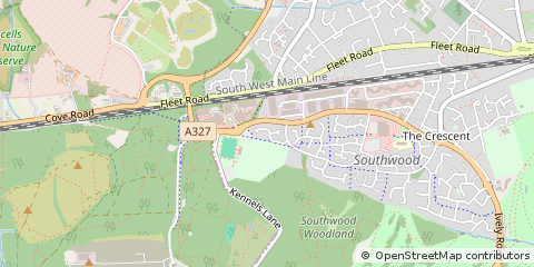 Map of Farnborough