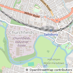 Map of Salisbury, Wiltshire