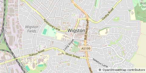 Map of Wigston