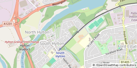 Map of Sunderland