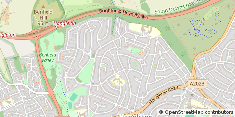 Map of Hove, East Sussex