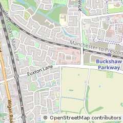 Map of Chorley, Lancashire