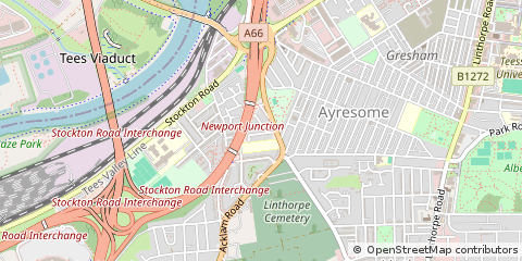 Map of Middlesbrough