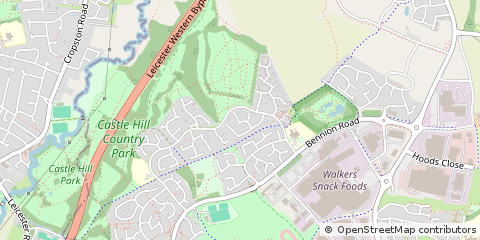 Map of Leicester
