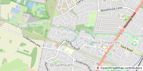 Map of Altrincham